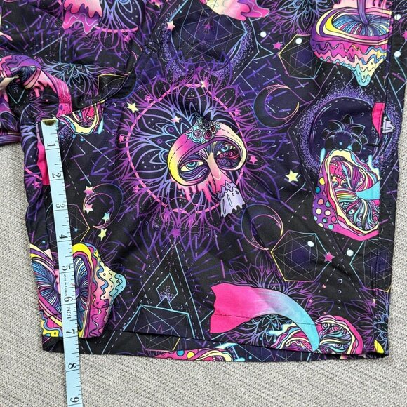 Kronic Prints Drill Clothing Mens Psychedelic Mushroom Board Shorts Size S NWT - Picture 13 of 15